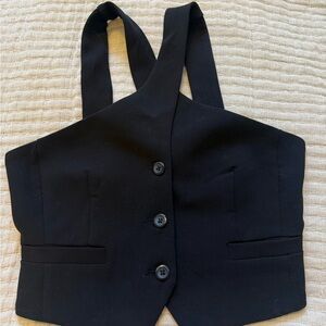 Dynamite Black Button-Up Blouse